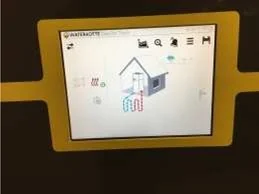 Commande tactile de la pompe à chaleur
